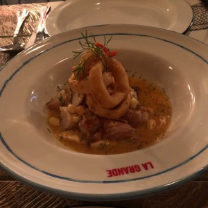 Ceviche dos texturas 