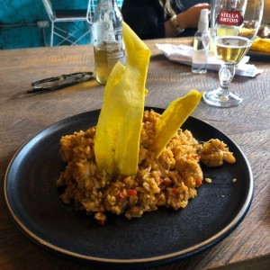 Arroz con camarones 