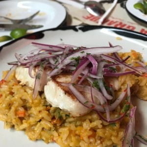 arroz caldoso con pescado