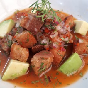 ceviche de chancho delicioso.