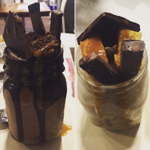 Protein jar de chocolate y de arequipe