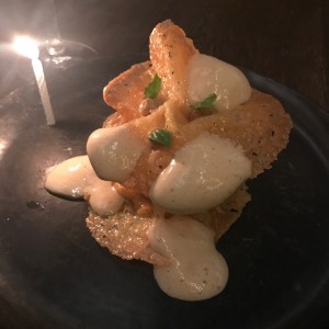 crocante de caramelo con banano