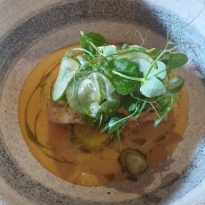 pesca del día.. exquisito plato