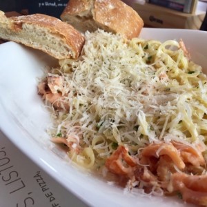 Carbonara com Salmon