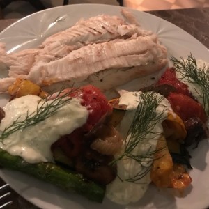 Pescado en costra de sal