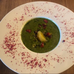 arroz meloso con clorofila