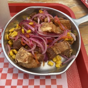 Cebiche de chicharron 