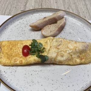 Omelette jamon y queso