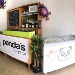 Stand de postres de Panda’s Delights