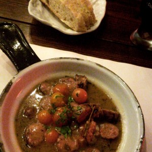cazuela de chorizo