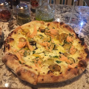 Pizza de Salmon ahumado