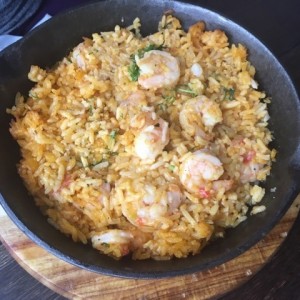 Arroz con camarones