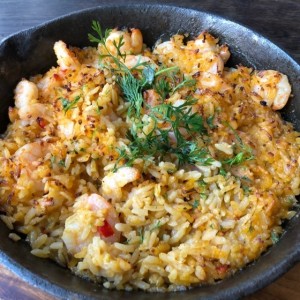arroz con camarones