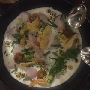 Tiradito en leche de tigre