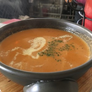 crema de camarones