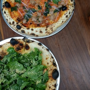 Pizza verde y Pizza Monstruo