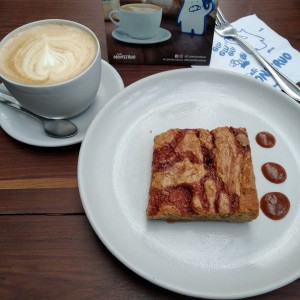 capuchino con brownie