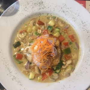Corvina al curry