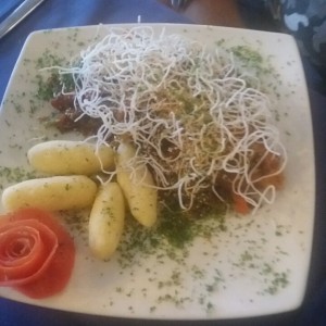 Salmón teriyaky
