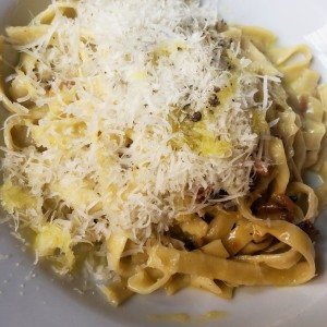Fettucini carbonara