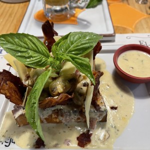 Pato carbonara