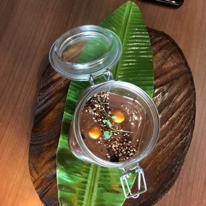 Jardin de nutella y frutos del bosque
