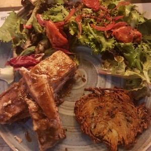 costilla de cerdo glaseada el salsa tamarindo