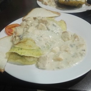 Crepes de Pollo Y Champiñones