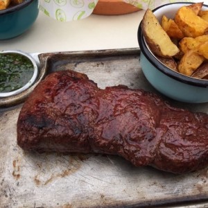 Punta de Anca 400gr, papas nativas al horno