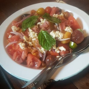 sandia con panceta