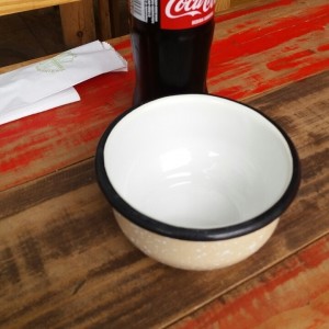 pocillo para la gaseosa.