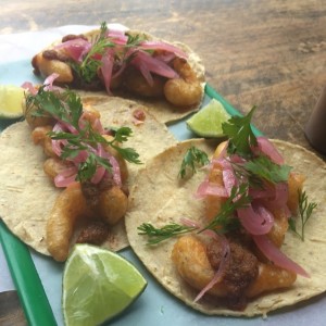 tacos de camaron rebozado