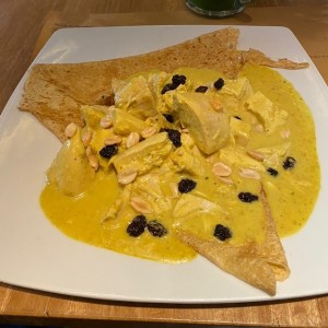 Crepes de Pollo Estilo Hindu
