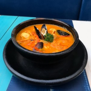 cazuela de mariscos