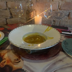 Sopa de ahuyama y naranja