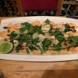Carpaccio de salmon