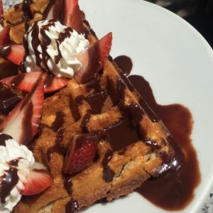 Waffle de avena