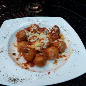 Papas chorreadas