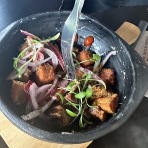 Ceviche de chicharron 