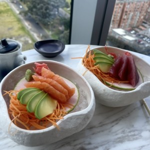 Entrada salmon y atun