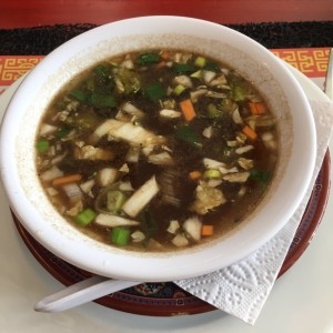 sopa de pollo y vegetales