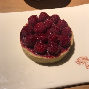 tartaleta de frambuesa