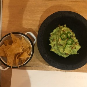 Guacamole con totopos