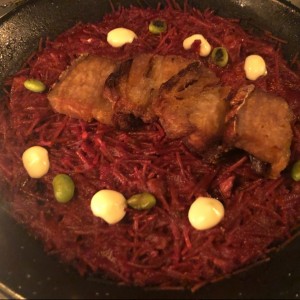 fideua de remolacha