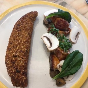 Pork belly con arroz