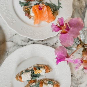 Bruschetta de salmon