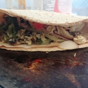 crepe cabrel pollo al curry con verduras