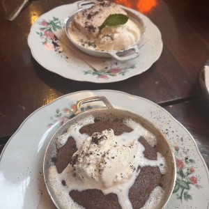 Torta de chocolate y de banano