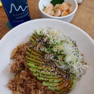 Arroz con salsa Coco