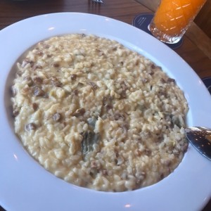 Risotto Carciofi y Salame Calabrese